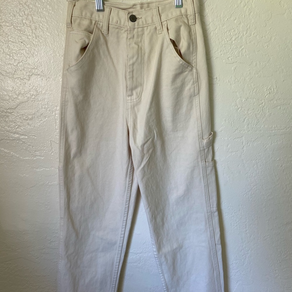 Brandy Melville Cream Painter Pants